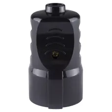 Кабельная розетка рифленая 2П+З 16А 250B черная TDM