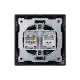 Розетка телефонная RJ11 + компьютерная RJ45 старинная бронза 