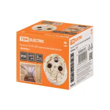 Розетка TV+R+ SAT оконечная мраморная «Болонь» TDM