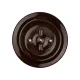 Выключатель скрытой установки фарфоровый поворотный перекрёстный с ручкой (бантик) 10А коричневый «Б