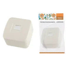 Розетка TФ (RJ-11) открытой установки IP20, сл. кость 