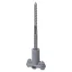 Держатель фасадный сборный для прута Ø6-10 мм длина 120 мм, дюбель, полимерный зажим TDM