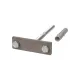 Держатель фасадный для полосы шириной 25-50 мм длина 100 мм с дюбелем, стальной зажим TDM