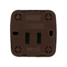 Розетка компьютерная (RJ-45) открытой установки IP20, венге 