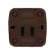 Розетка компьютерная (RJ-45) открытой установки IP20, венге 