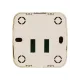 Розетка TФ (RJ-11) открытой установки IP20, сосна 