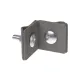 Держатель фальцевый стальной зажим 45х45 мм для прута Ø6-10 мм, гор. цинк. TDM