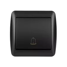Кнопка звонковая открытой установки IP44 6А графит 
