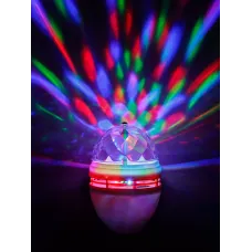 Диско-лампа ДЛ-01 с цоколем Е27, 3 Вт, RGB, 220 В, белый, TDM