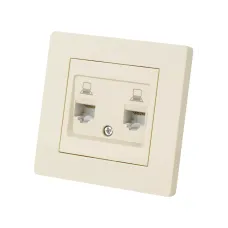 Розетка компьютерная двойная RJ45 сл. кость 