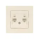 Розетка компьютерная двойная RJ45 сл. кость 