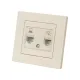 Розетка телефонная RJ11 + компьютерная RJ45 сл. кость 