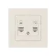 Розетка телефонная RJ11 + компьютерная RJ45 сл. кость 