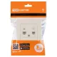Розетка телефонная RJ11 + компьютерная RJ45 сл. кость 