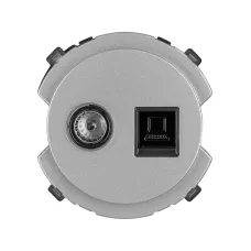 Розетка компьютерная RJ45 + TV розетка оконечная платина, 