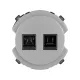 Розетка телефонная RJ11 + компьютерная RJ45 платина, 