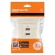 Розетка 2USB порт 2,1А 5В сл. кость 