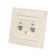 Розетка компьютерная двойная RJ45 сл. кость  