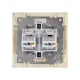 Розетка компьютерная двойная RJ45 сл. кость  