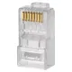 Разъем RJ-45 UTP для кабеля кат. 5Е, 8P8C (100шт) TDM
