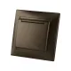 Розетка 2П+З 16А 250В  IP44 с крышкой бронза 