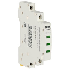 Лампа индикаторная тройная LED 230-415В AC зел. ARMAT IEK AR-LED-3-4-G