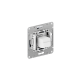 Розетка компьютерная 1-м СП Эпика RJ45 кат.5 механизм алюм. EKF UP1-SOA-RJ45-5