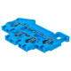 Колодка клеммная ST-2.5 26А пружинная двойн. син. EKF plc-jxb-st-2.5-4-2-blue