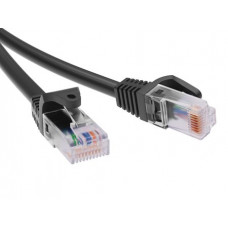 Патч-корд неэкранированный CAT6 U/UTP 4х2, LSZH, черный, 1.0м DKC RN6UU4510BK