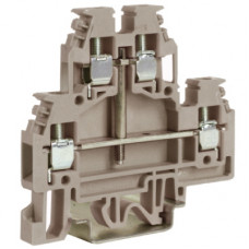 DAS.4/CIGR, проходной зажим серый 2 уровня 2,5 кв.мм, с перемычкой между уровнями DKC ZDS117GR