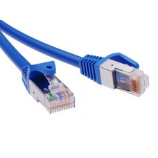 Патч-корд экранированный CAT5E F/UTP 4х2, LSZH, синий, 1.0м DKC RN5EFU4510BL