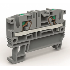 Проходная клемма 2 точки подключения на 4 кв.мм DKC ZEFC400GR