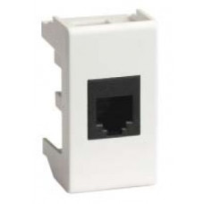 Ком.роз. RJ45 кат.6 экран., 8P8C, Viva, белая, 1мод DKC 45068