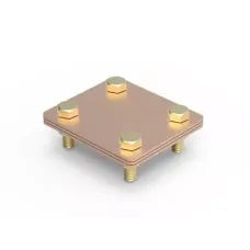 Соединитель полоса - полоса, 80х70 мм, медь DKC NG3105CU