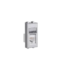 Компьютерная розетка RJ-45 модульная, кат.6А, "Avanti", "Закаленная сталь", 1 модуль DKC 4404371