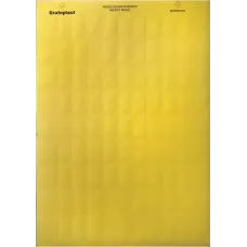 Табличка маркировочная, полиэстер 9х15мм. желтая DKC SITFP0915Y
