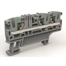 Проходная клемма 3 точки подключения на 4 кв.мм DKC ZEFC410GR