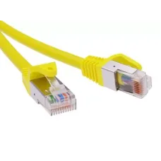 Патч-корд экранированный CAT5E F/UTP 4х2, LSZH, желтый, 3.0м DKC RN5EFU4530YL