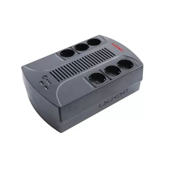 Источник бесперебойного питания ИБП Info PDU 800В.А Schuko (6) USB для зарядки (2) USB + RJ11 DKC INFOPDU800