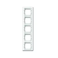 Рамка 5-м Axcent стекло бел. ABB 1754-0-4441