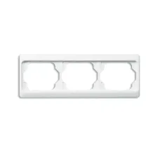 Рамка 3-м Alpha exclusive горизонт. бел. глянцевый ABB 1754-0-3021