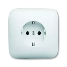 Розетка Schuko Reflex SI 16А 250В в корпусе KS альпийский бел. ABB 2013-0-4664