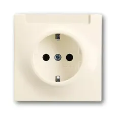 Розетка Schuko Impuls 16А 250В с полем для надписи сл. кость ABB 2011-0-3846