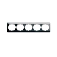 Рамка 5-м Alpha exclusive горизонт. платина ABB 1754-0-4380
