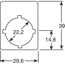 Шильдик с надписью "Reset" ABB SK615552-27