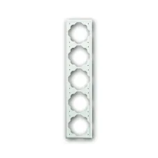 Рамка 5-м impuls бел. бархат ABB 1754-0-4436