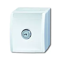 Розетка Schuko ОП Ocean 16А 250В с замком IP44 альпийский бел. ABB 2083-0-0833