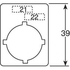 Шильдик для переключ. "Hand O Auto" алюм. ABB SK615550-80