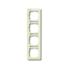 Рамка 4-м Busch-Duro 2000 SI linear верт. с полем для надписи сл. кость ABB 1754-0-4098
