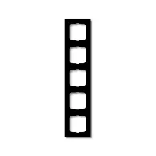 Рамка 5-м Solo/Future черн. бархат ABB 1754-0-4423